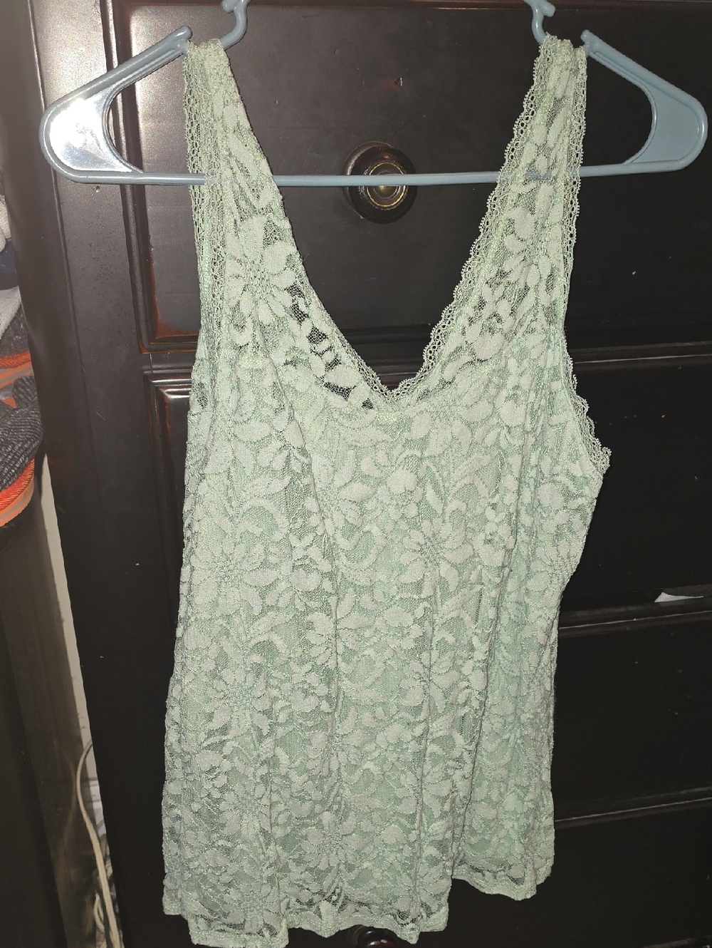 torrid Lace V-Neck Chemise in Sage